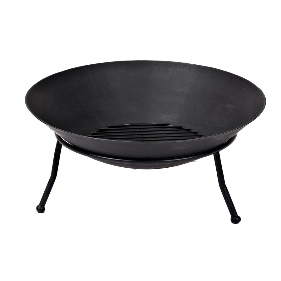 CMI Feuerschale aus Gusseisen in Schwarz mit abnehmbarem Ascherost, Durchmesser: 56 cm, Höhe: 23 cm - Bild 2