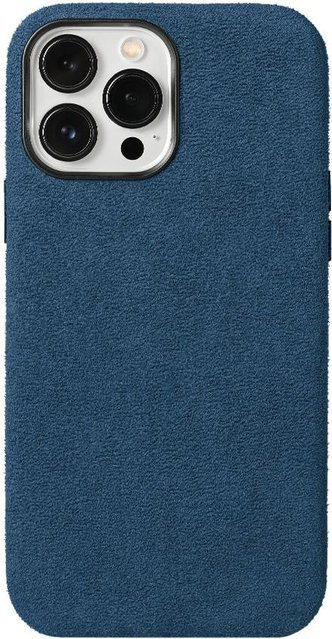 LANGSIDI MagSafe Handyhülle aus Wildlederimitat für iPhone 13 Pro Max, 14 Pro, 13 Mini und 14 Plus mit Magnetverschluss, Blau - Bild 1