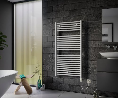 XIMAX Handtuchwärmer Lux elektrisch Typ 2 Wandmontage Weiss - Bild 1