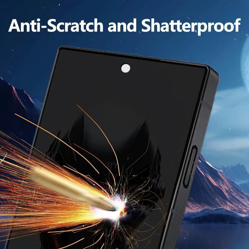 Anti-Spy Sichtschutz aus gehärtetem Glas für ZTE Nubia Z70S Z60 Ultra RedMagic 10 Air 10 Pro+ 8 9 Pro+ 9s Pro transparent - Bild 3