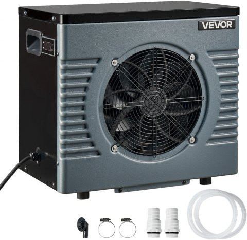 VEVOR Pool Wärmepumpe 4920 W, Elektrische Poolheizung für Aufstellpools bis 18 m³, Heiz- und Kühlmodus, Farbe: Grau - Bild 1