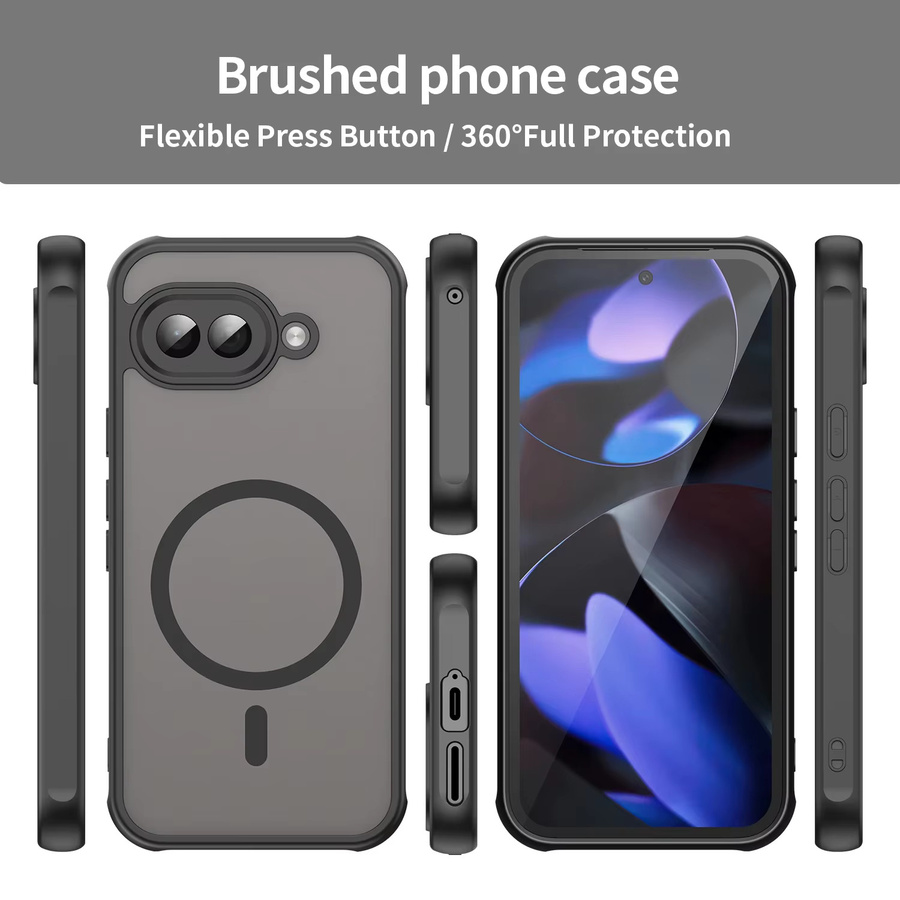 MagSafe kompatible Schutzhülle für Google Pixel 10 und 9 Pro XL aus TPU + PC in Purple, stoßfest mit staubdichter Rückseite und magnetischer kabelloser Ladefunktion - Bild 4