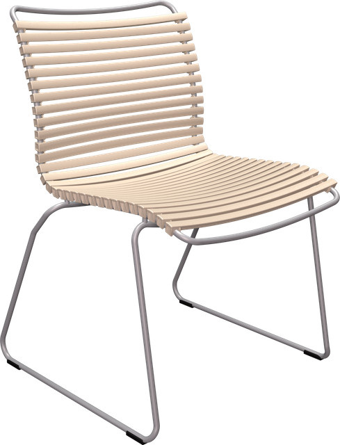 HOUE Click Dining Stuhl aus Stahl und Kunststoff in Beige, stapelbar - Bild 1