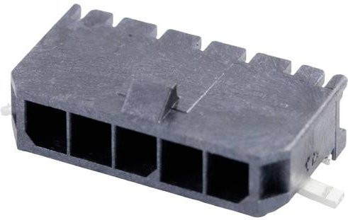 Molex Einbau-Stiftleiste Standard 5 Polzahl Schwarz mit Goldkontakten Rastermaß 3.00 mm - Bild 1
