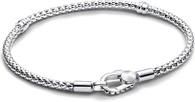Armband Herz Schlangenkette, 925 Silber, Damen, 18cm - Bild 1