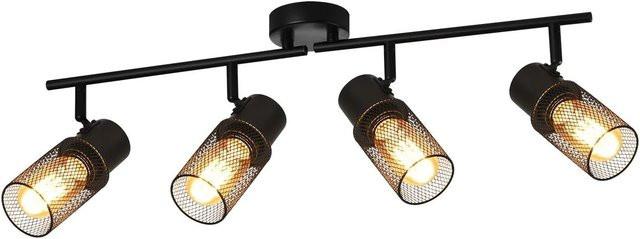 NETTLIFE Deckenleuchte aus Metall in Schwarz, verstellbar, E27, Durchmesser: 62 cm - Bild 1