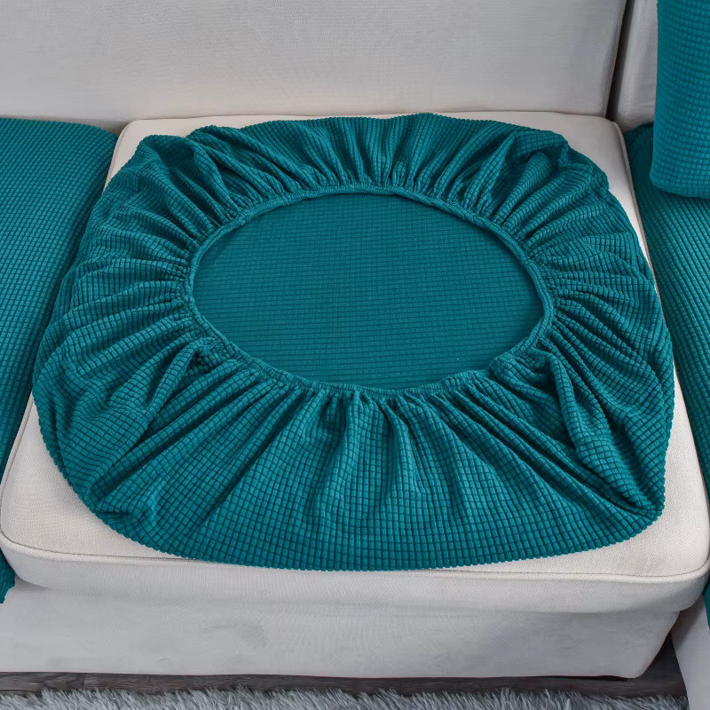 Elastischer Sofabezug in einfarbigem Design, waschbarer Schonbezug für dein Sofa - Bild 3