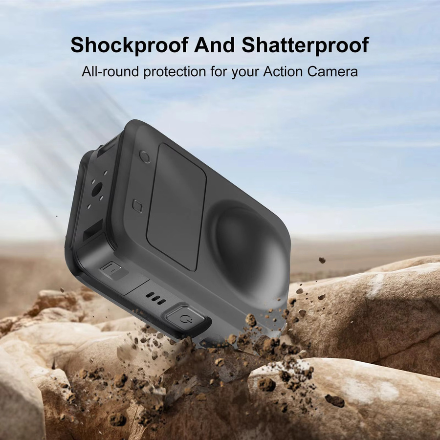 PULUZ Silikonhülle für DJI Osmo 360 Kameras All-in-One Body Lens Schutz in Schwarz - Bild 4