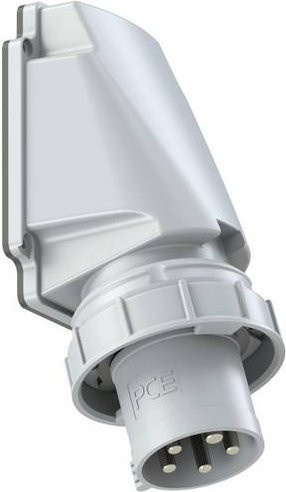 PC Electric Power Twist 77735-1 CEE Anbaustecker 63A 5polig grau IP67 - Bild 1