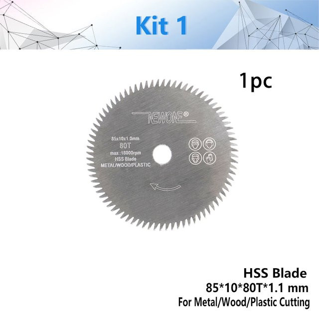Newone Kreissägeblatt aus HSS für Kunststoff und Karton, Silber - Bild 1