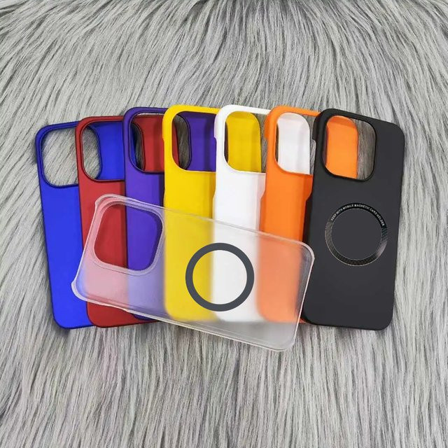 Bunte Gummi-Matt-Hülle für OnePlus kompatibel mit MagSafe, harte PC-Abdeckung in Multicolor - Bild 1