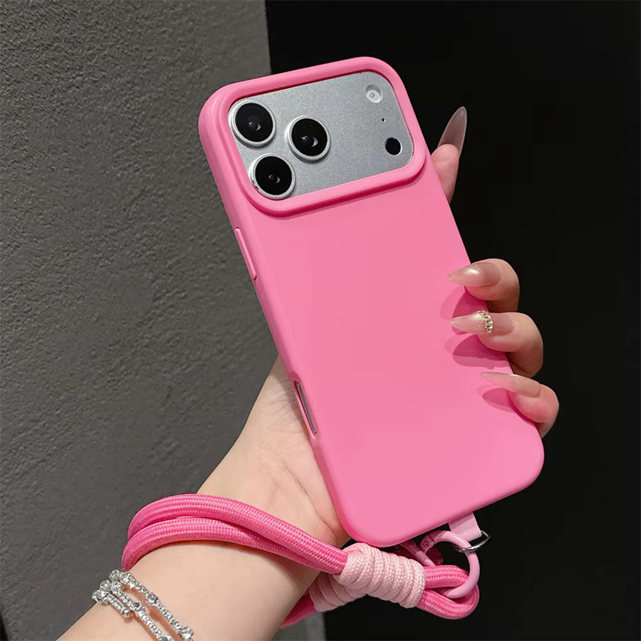 Apple Lanyard-Handyhülle aus weichem Silikon mit Handschlaufe für iPhone, Farbe: Weiß - Bild 3