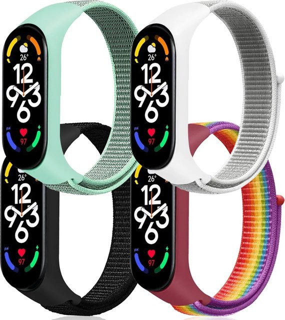 Xiaomi Uhrenarmband Nylon, Multicolor, Smartwatch Armband - Bild 1