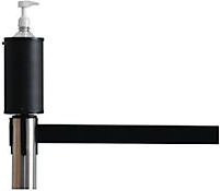 Hygienespender Aufsatz für Absperrpfosten RS-Guidesystems Serie GLA 26/29/46, Schwarz, Kunststoff & Metall, Durchmesser: 11 cm, Höhe: 20 cm - Bild 1