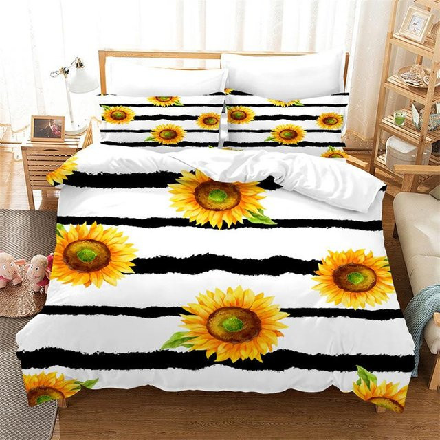 JMG Household Supplies Bettbezug Set mit Kissenbezug Rosa Rosenmuster aus Polyester mit Reißverschluss, Queen-Size, B x H: 210 x 210 cm - Bild 1