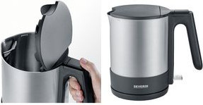 Severin Wasserkocher WK 3409 aus Edelstahl in Silber und Schwarz mit 1,7 l Fassungsvermögen - Bild 3