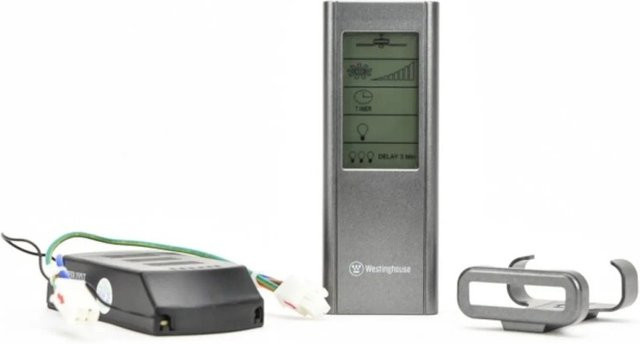 Westinghouse Funk Fernbedienung mit Touch Screen für Deckenventilatoren in Grau - Bild 1