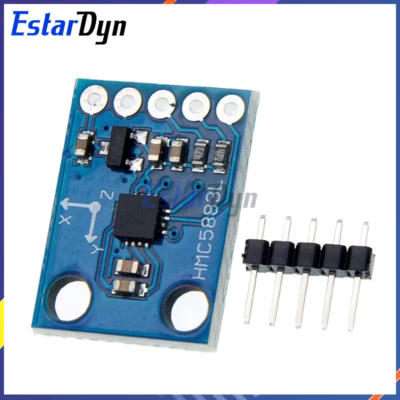 Estardyn GY-273 HMC5883L Dreiachsiges Kompass-Magnetometer-Sensormodul in Blau - Bild 2