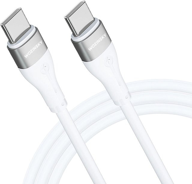 Wozinsky USB-C-Ladekabel WSTCC2, 65W, Weiß, Länge: 2 m - Bild 1