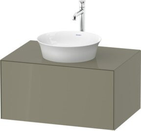 Duravit Waschtischunterschrank White Tulip ohne Aufsatz, Steingrau glänzend, B/T/H: 75,1 x 40,8 x 41 cm - Bild 1