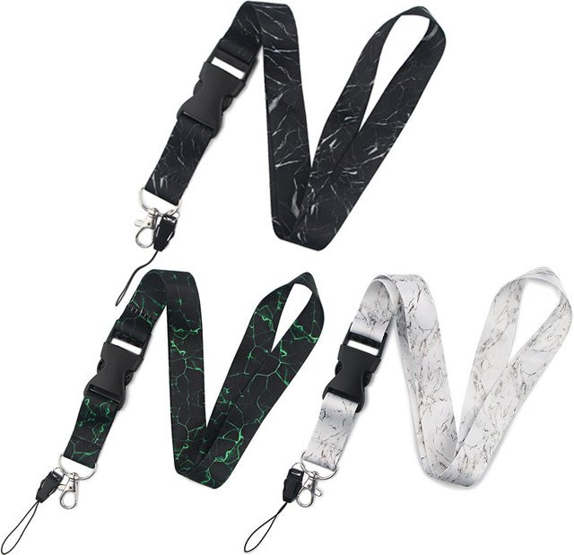 Multicolor Lanyard als Schlüsselbund-Gurt und Handy-Charm mit Seil für ID-Karten und Schlüssel - Bild 1
