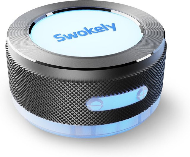 Swokely Knochenleitung Drahtloser Lautsprecher mit Bluetooth und Stereo-Bass in Grau - Bild 1