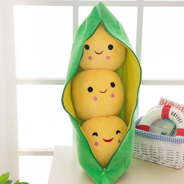 Wucifang Bags Erbsenschote Plüschpflanze Puppe, Plüschtier, 25cm - Bild 1