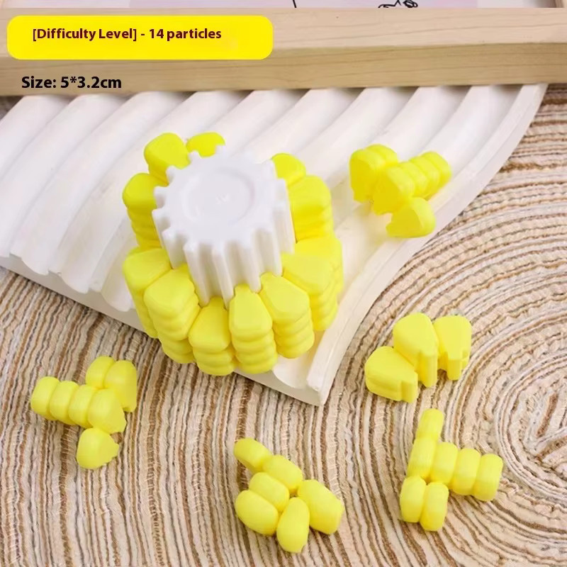 soulbao Mais Zauberwürfel, Puzzle, Gelb - Bild 2