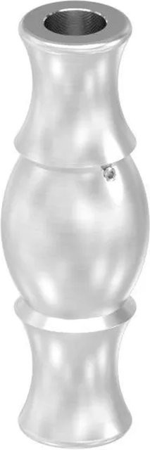 FeNau Zierhülse aus Edelstahl in Silber mit Bohrung, B/H/D: 90 x 30 x 12,5 mm - Bild 1