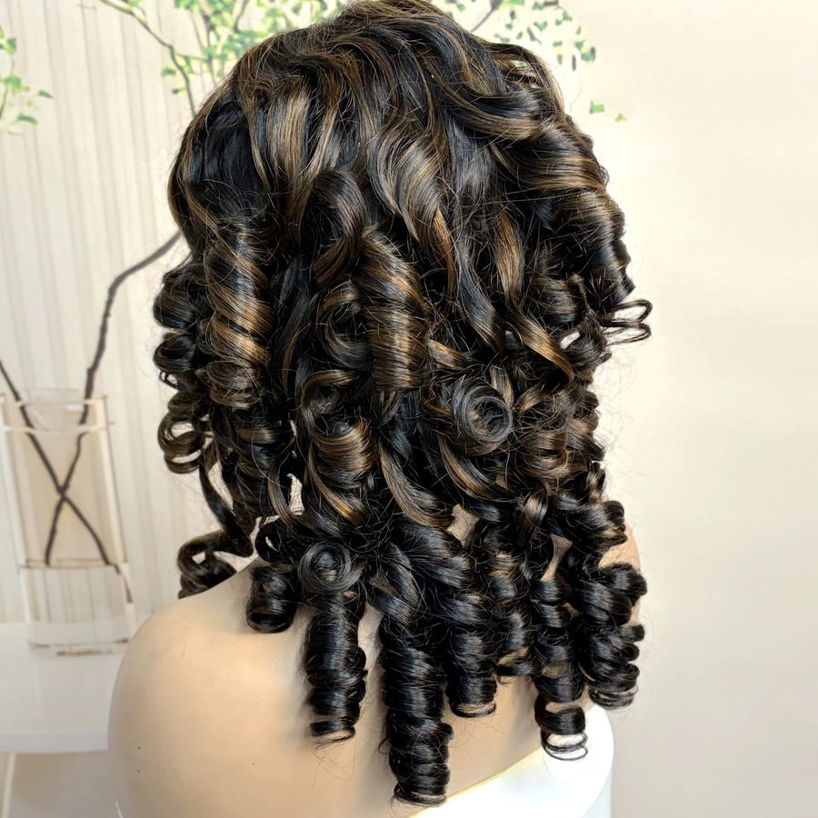 MISHELL Perücke, Loose Wave Echthaar, 22 Zoll, Damen - Bild 3
