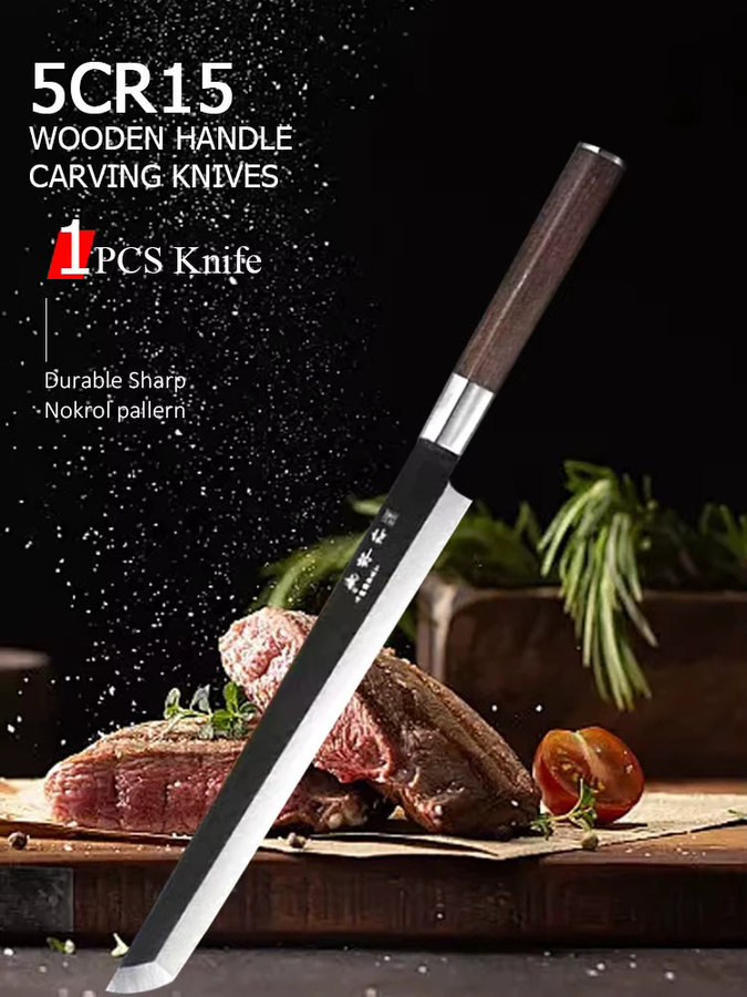 WXCOO Professionelles Kochmesser aus Edelstahl in Silber für Sushi und Fischfilets - Bild 6