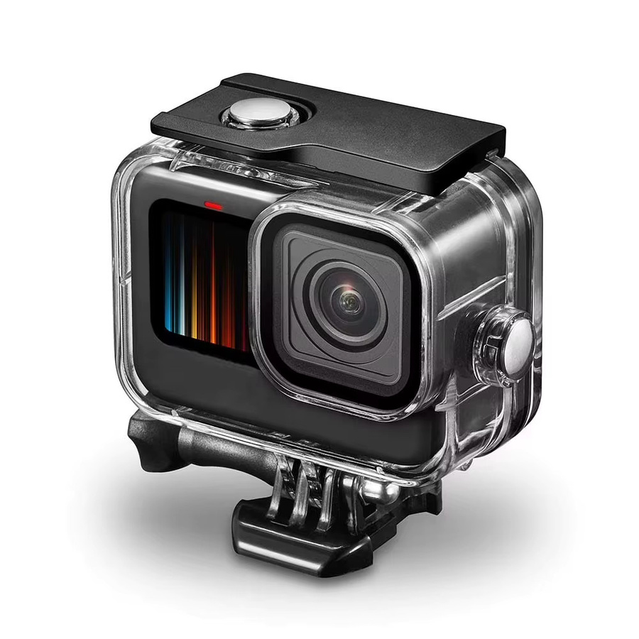Wasserdichtes GoPro Gehäuse bis 60m Tauchschutz Unterwasser-Case für GoPro Hero 13 12 11 10 9 Black in Transparent - Bild 3