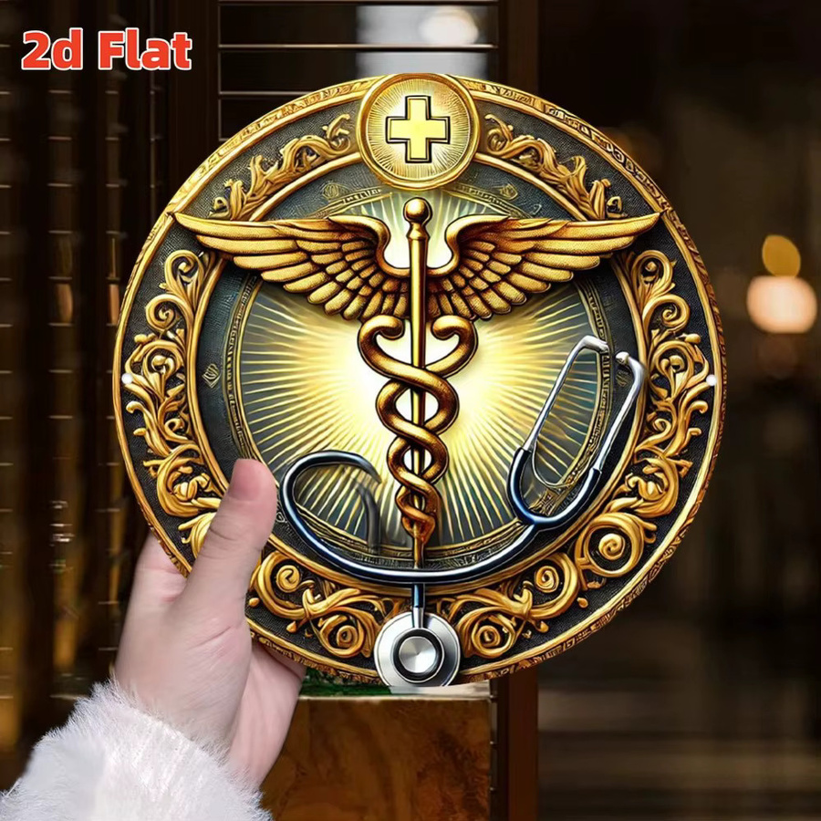 CIFBUY Asclepius Stab mit goldenen Flügeln in Gold für luxuriöse Dekoration - Bild 3