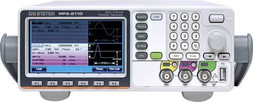 GW Instek MFG-2110 Funktionsgenerator netzbetrieben 1 µHz - 10MHz 1-Kanal Arbiträr, Sinus, Rechteck, Dreieck, Puls, Grau - Bild 1