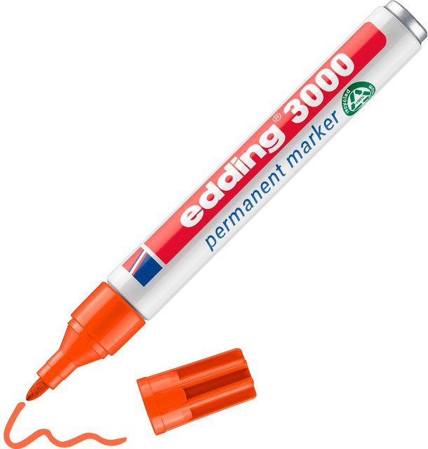 edding 3000 Permanentmarker Orange mit Bullet-Spitze - Bild 1