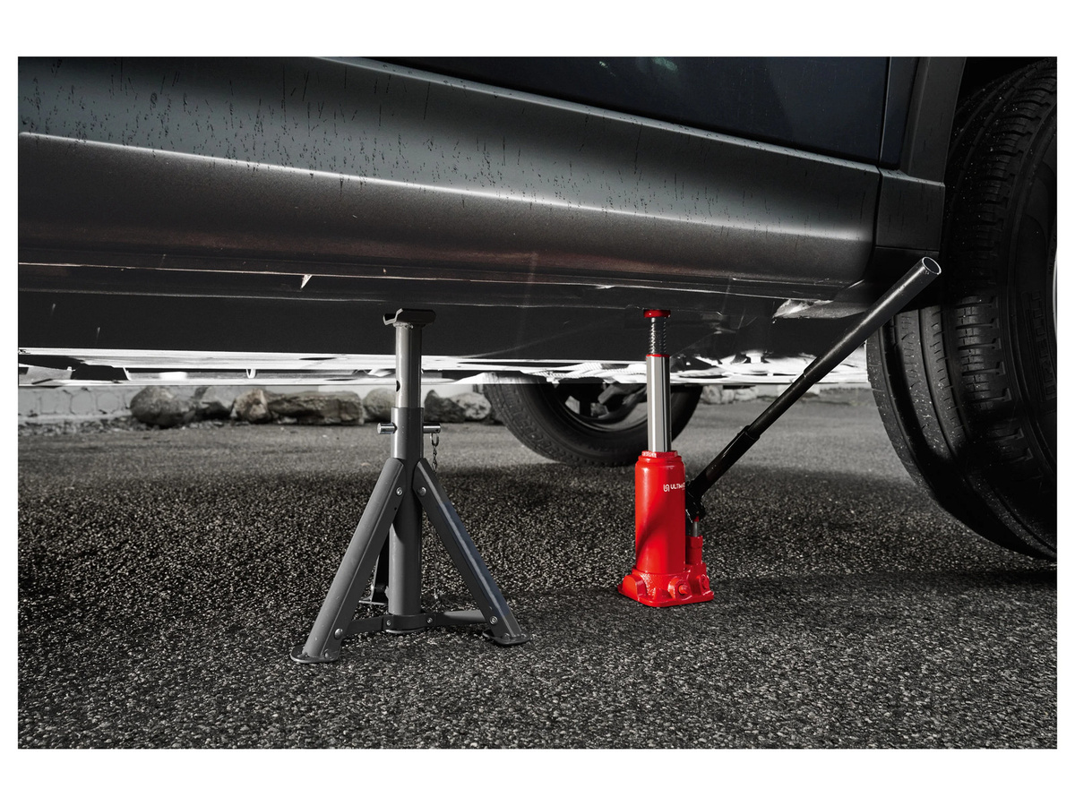 ULTIMATE SPEED Hydraulik-Stempelwagenheber aus Stahl in Rot - Bild 3