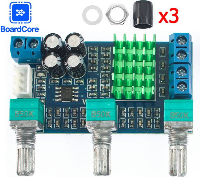 YTDMEN XH-M567 Digitaler Audio-Verstärker TPA3116 D2 Dual-Kanal Stereo High Power Verstärker-Board in Blau mit 80W x 2 - Bild 1