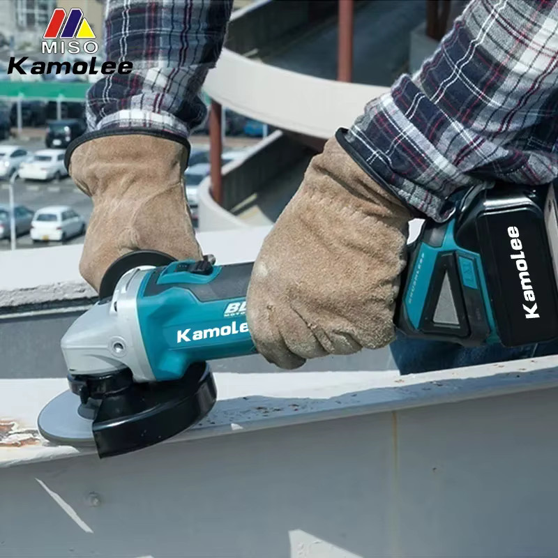 Kamolee M10 bürstenloser Akku-Winkelschleifer mit 4 Geschwindigkeitsstufen, 100 mm, 18500 U/min, kompatibel mit 18 V/21 V Akku - Bild 7