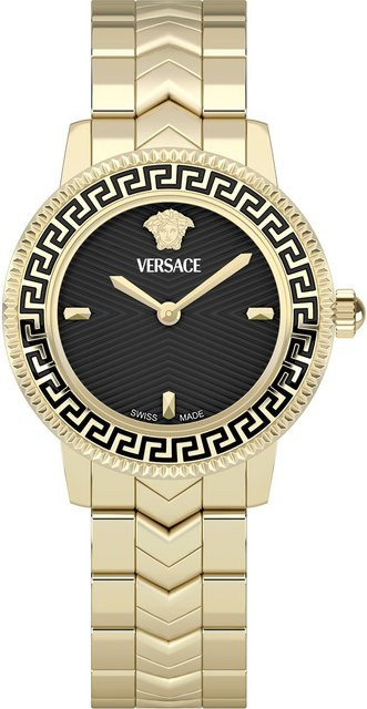 Versace Armbanduhr V-Icon, Quarz, Edelstahl, 30 mm, Schwarz, Damen - Bild 1