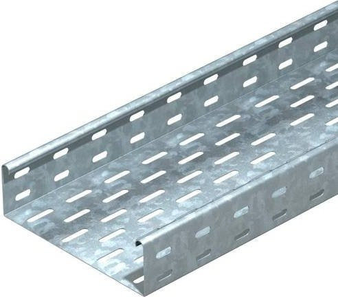 OBO Bettermann Kabelrinne 6056148, Farbe: Silber, B/H/L: 100,00 mm x 60,00 mm x 3 m - Bild 1