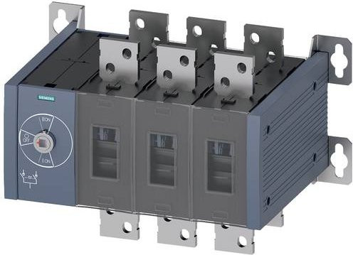 Siemens Netzumschalter 3polig 1250A 415 V/AC grau mit Schraubanschluss 3KC03520RE000AA0 - Bild 1