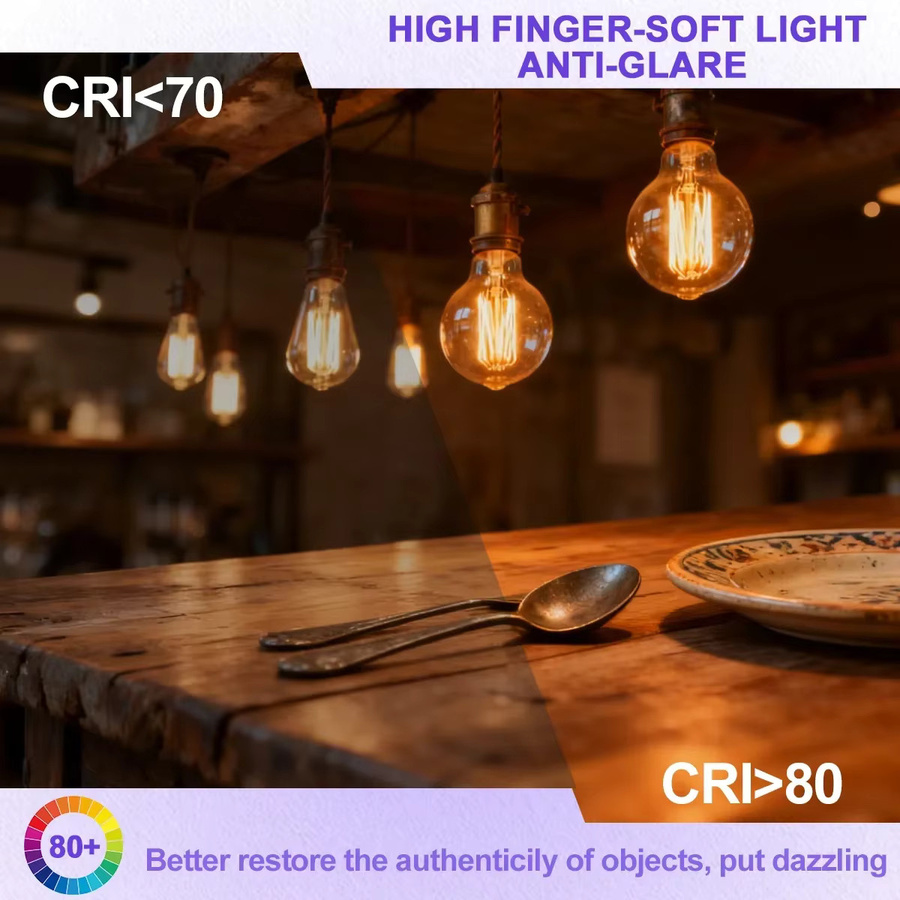 6er Set LED Filament Glühbirnen im Retro Edison Stil, transparent, verschiedene Fassungen E27 E14 B22, Vintage Glühlampen für 220V - Bild 1