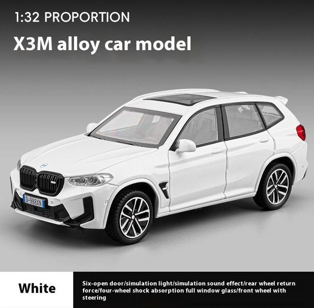 Linyi toy car X3M Legierungsmodellauto, 1:32, mit Sound- und Lichtfunktionen, ab 14 Jahren - Bild 1