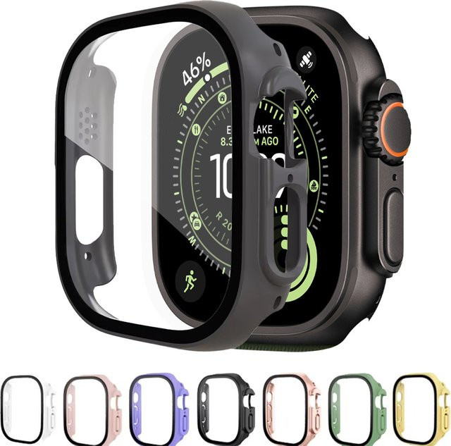 Apple Displayschutzfolie, PC, Transparent, Apple Watch Ultra, 49 mm - Bild 1
