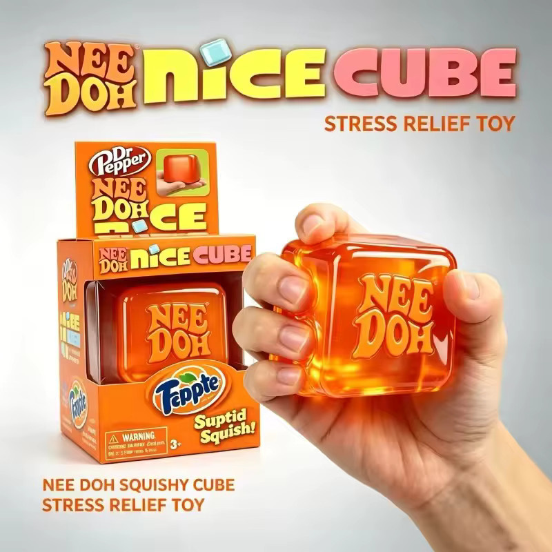 Schylling Nee Doh Nice Cube Soda, Weiches Quetschspielzeug - Bild 2