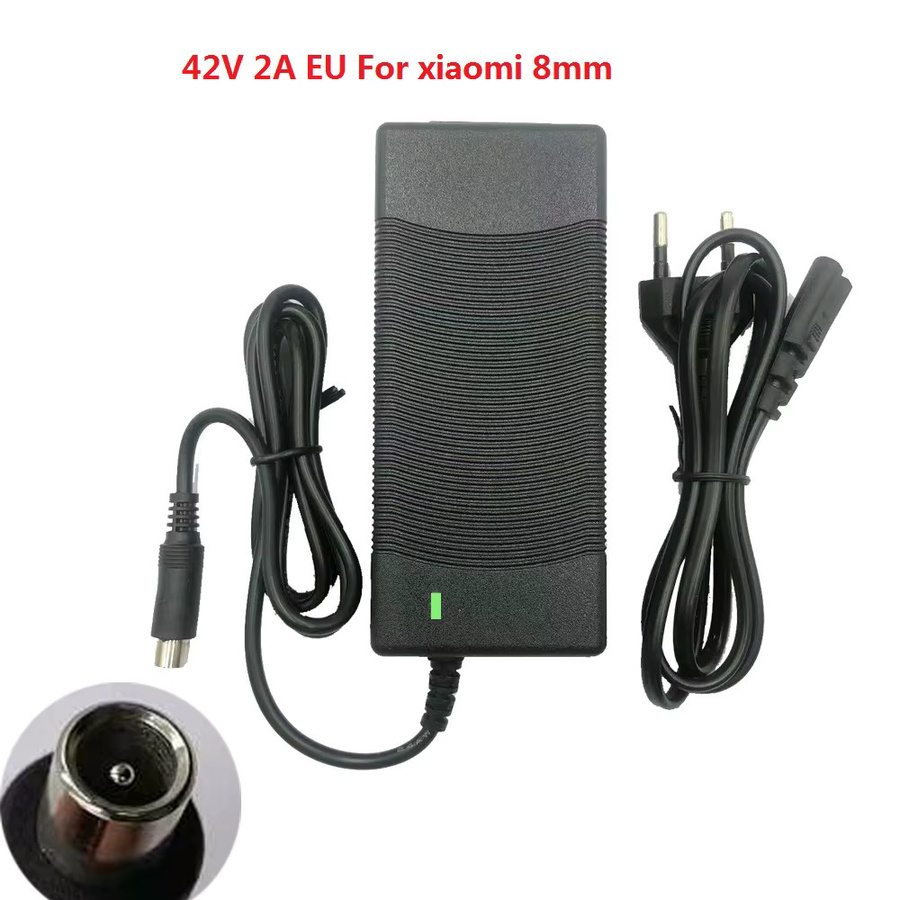 Xiaomi Akku-Ladegerät 36V 42V 2A für Scooter Modelle M365 Pro 2/4 Lite 5 Elite 3 1s sowie Ninebot F40 F30 F20 ES1 ES2 ES4 ES3 in Schwarz - Bild 3