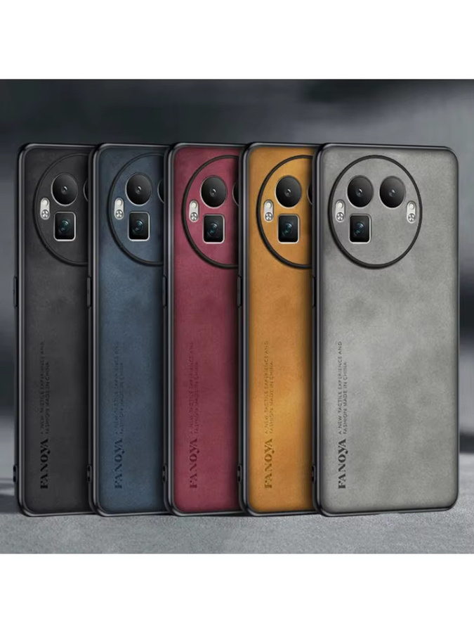 EUCAGR Schutzhülle aus PU Leder für Realme GT8 Pro, Realme GT 8 und Realme GT8 5G in Braun, stoßfeste Silikon-Schutzhülle - Bild 3