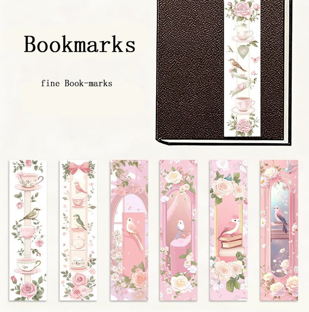 32 Stück Lesezeichen im Pink Dream-Stil aus Papier für den Schulanfang oder als Weihnachtsgeschenk - Bild 1