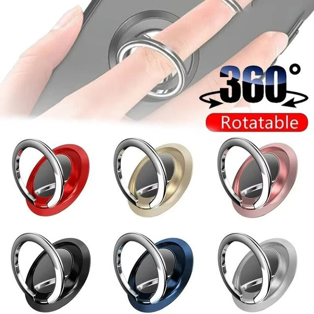 KAFNHCKA Magnetische Universal Telefon Halterung mit 360-Grad-Drehung und Finger Ring Grip in Gold - Bild 1