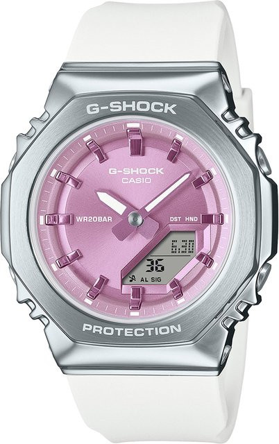 Casio Armbanduhr G-Shock, Quarz, Edelstahl, Pink, 40 mm, Damen - Bild 1